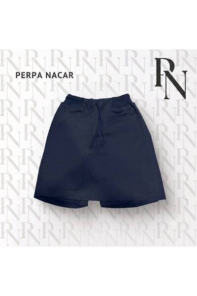 Nacar Okul Formaları Perpa Nacar Belden Ayarlanabilir İpli Ribanalı Şort Etek