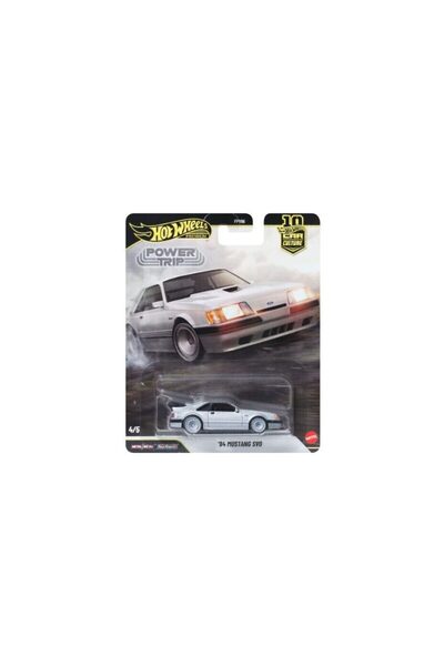 HOT WHEELS Model auto Mustang SVO alb din 1984, scară 1:64, de la