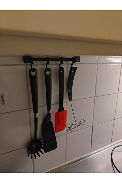 vetria Kitchen Hanger with 4 Hooks – Wall Mounted Kitchen Utensil Hanger |   ...