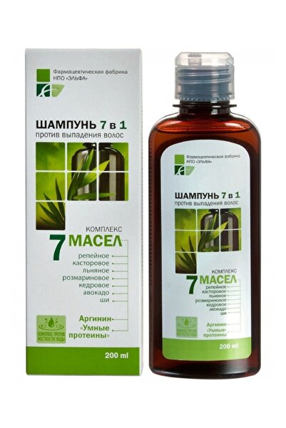 Elfa Pharm Шампоан против косопад със 7 масла, аргинин и протеини, 200 мл