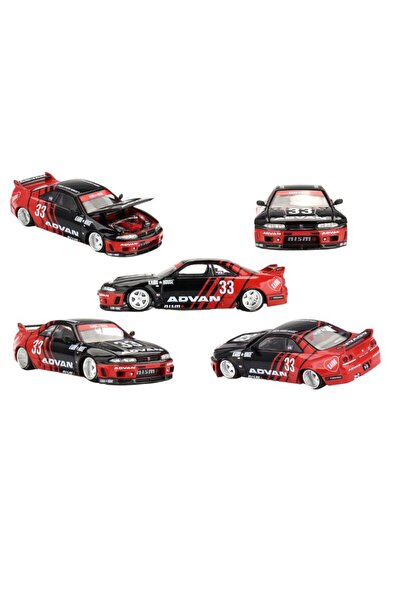 mini gt Nissan Skyline GT-R (R33) Kaido Works ADVAN Mașină model la scară 1:6...