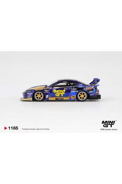 mini gt Nissan Silvia S15 Lb-Super Silhouette # 555 Model de mașină la scară 1:64 (MGT01185-R)