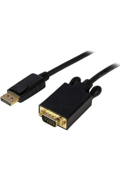 startech Καλώδιο DisplayPort αρσενικό - VGA αρσενικό 4.6μ Μαύρο (DP2VGAMM15B)