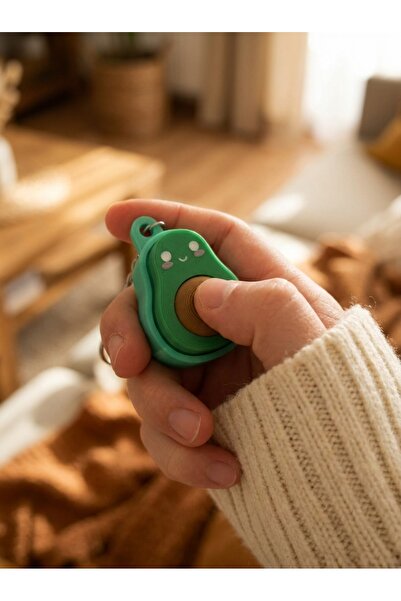 AV ANZAV 1574 Sevimli Avokado Tasarımlı Mekanik Klavye Tuşlu Clicker Stres An...