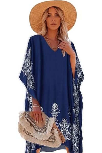 Moss Rose Women's Beach Cover up Swimsuit Kimono Cardigan with Bohemian Flora...