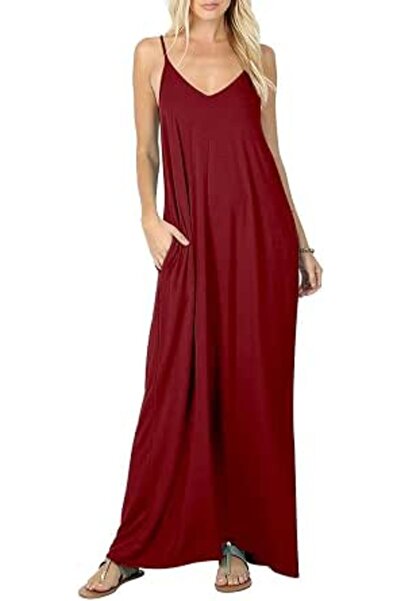 GENERAL Iandroiy Women's Summer Casual Plain Flowy Swimwear Cover Up Loose Be...