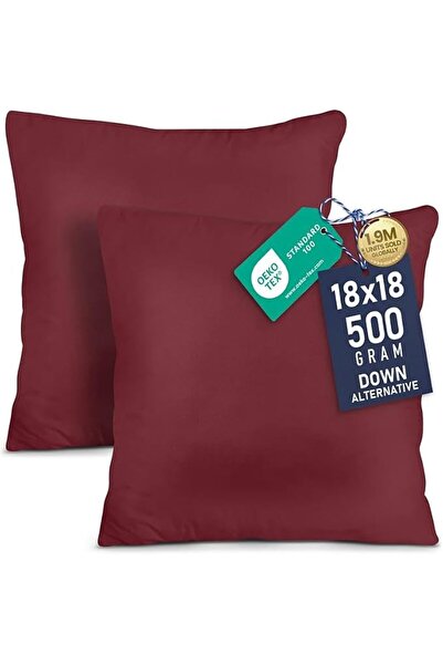 Utopia Bedding Throw Pillows Insert (Pack of 2, White) - 20 x 20 Inches Bed a...