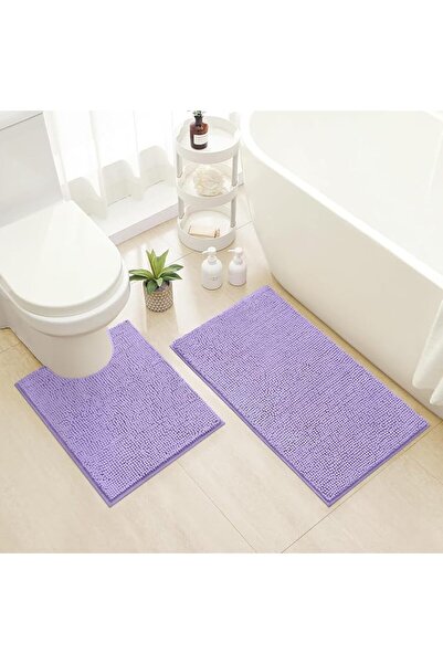GENERAL HOMEIDEAS 2 Pieces Bathroom Rugs Set Navy Blue, Ultra Soft Non Slip B...