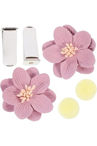 GENERAL 2 Pair Car Air Freshener Vent Clip Flower Car Airfreshener Perfume Di...