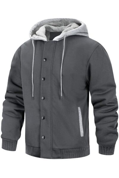 GENERAL AOTORR Men's Hoodies Full Zip Fleece Jacket Coat Winter Warm Oversize...