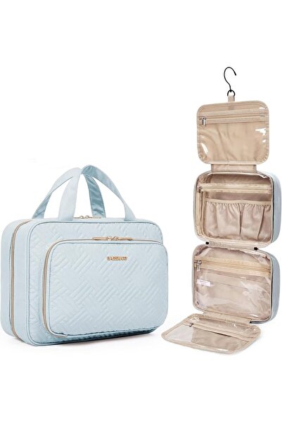 BAGSMART Toiletry Bag Hanging Travel Makeup Organizer with TSA Approved Trans...