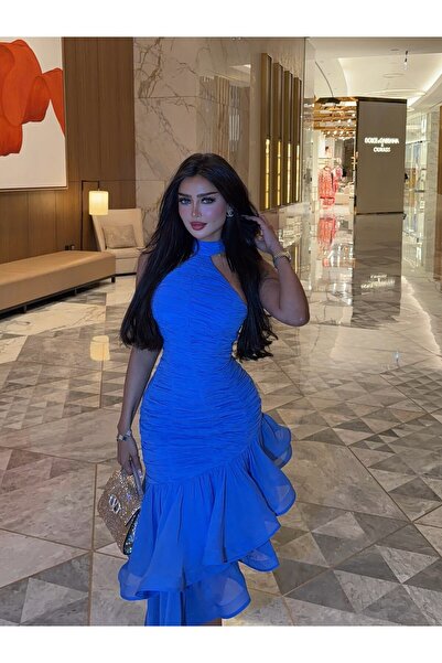 ALPHALUNA New Evening Dress with an Asymmetrical Cut