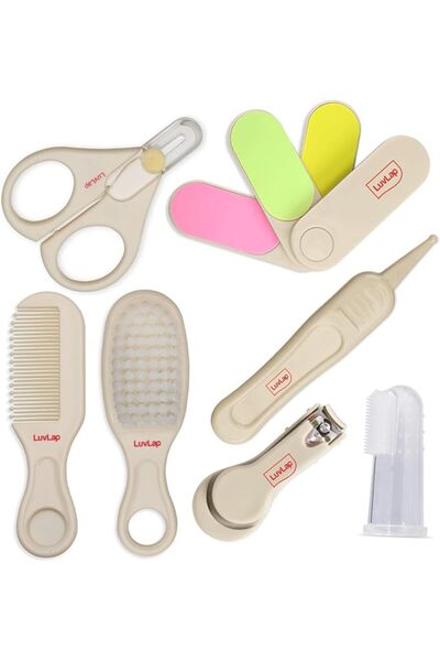 LUV LAP Luvlap Baby Grooming Scissors & Nail Clipper Set/Kit, Manicure Set, 4...