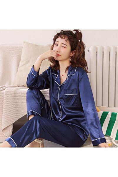 Purrly Aksesuar Womens Rayon Silk Pajamas Sexy Stripe Sleepwear Set Women Paj...