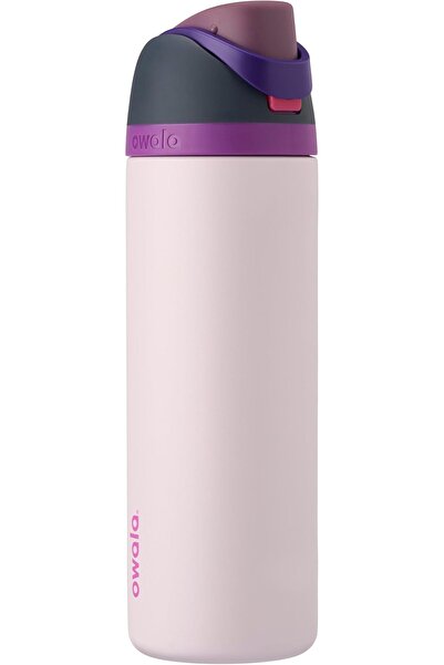 owala FreeSip - Stainless Steel - 24-oz. - Grey/Teal (Foggy Tide) () (A7)