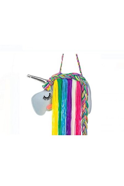 OEM Decorațiune de perete unicorn, din pâslă, suspendabilă, cu coamă colorată...