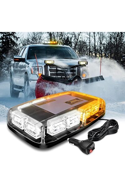EXCEFORE LED Emergency Strobe Lights with Suction Cups, Super Bright Windshie...