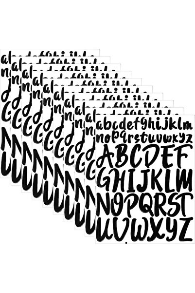 Tazweeq 8 Sheet Letter Stickers, 1 inch 2 inch Capital Letter Stickers Self A...