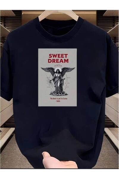 2BIR Sweet Dream Angel Wings All Season 180g Single Sided Crew Neck Short Sle...