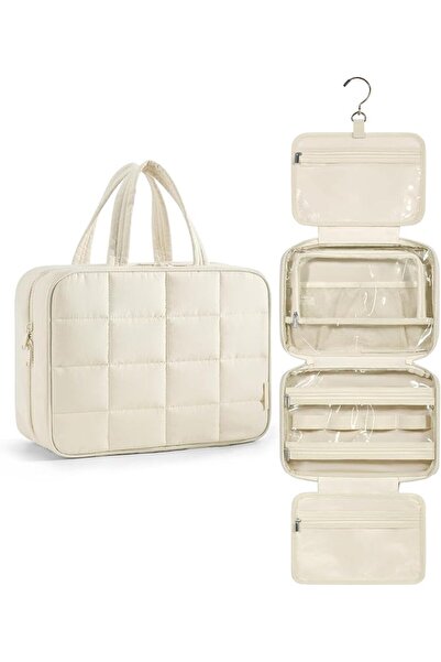 BAGSMART Travel Toiletry Bag with Jewelry Organizer, Hanging Travel Bag for T...