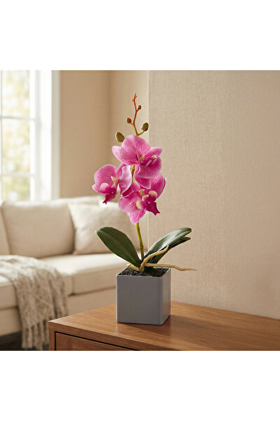 Alista Home Orhidee artificială decorativă în ghiveci, aspect natural, 29,5 cm