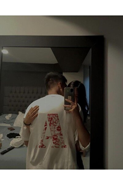 DEEFWEAR Mi̇ngalondon Kiss Design Letter a Oversize T-Shirt