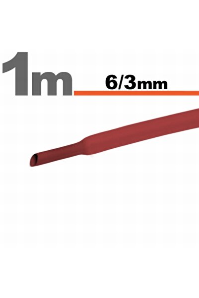 Alista Home Red heat shrink tube 6 / 3 mm, cable insulation tube, 10 m, elect...