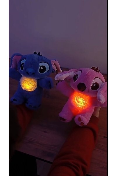 AVDA Nefes alan uyku arkadaşı peluş oyuncak pembe