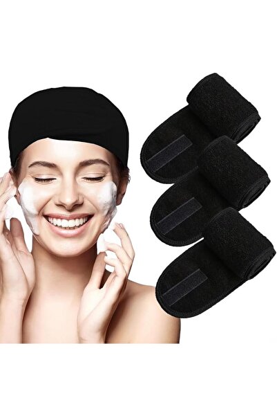SAHENITEANA Spa Facial Headband Make Up Wrap Head Terry Cloth Headband, 3Pcs ...