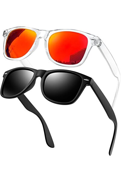 KANASTAL Polarized Sunglasses Classic Fashion Square UV400 Shades 2Pcs | Pola...