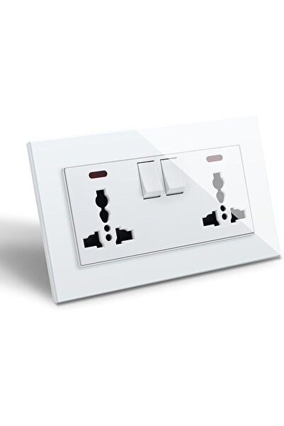 Bseed Single Switched Universal Wall Socket with USB C & USB A - 1 Gang White...