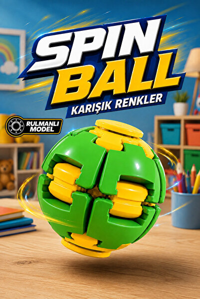 FunkyCraft Spin Ball Rulmanlı Stres Topu Fidget Oyuncak Stres Çarkı Dönen Top...