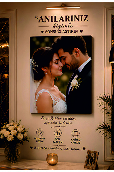 özkacar Kişiye özel Kanvas Tablo Fotoğraflı Duvar Tablosu Premium Ev Duvar Sü...