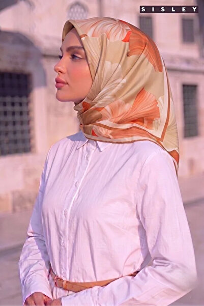 Sisley Silk Satin Scarf-Asm2041-50