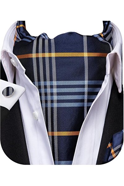 Dubulle Cravat Ties for Men with Pocket Square and Cufflinks Ascot and Handke...