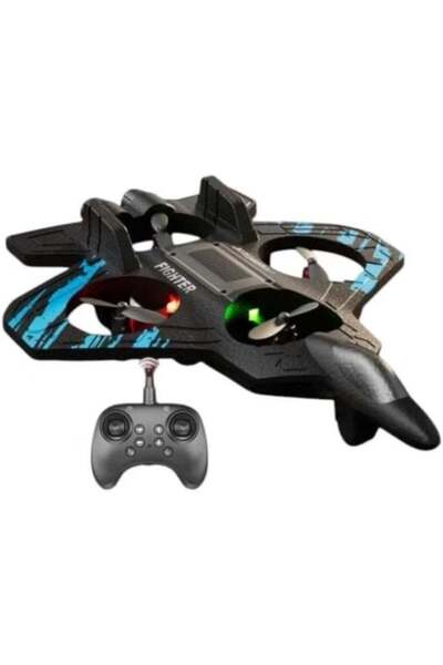 Jet RC Fighter Drone with Remote Control | LED Lights | Durable Design | Easy...