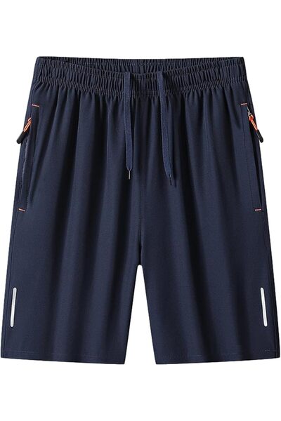 Dress Cici Men's Running Shorts with Zipper Pockets, Reflective Stripes and D...