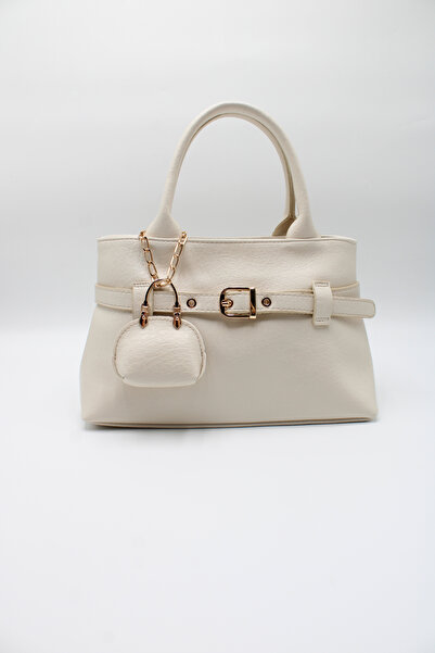 LASSO Women's Belt Detailed Crossbody Bag with Charm Accessories and Lining f...