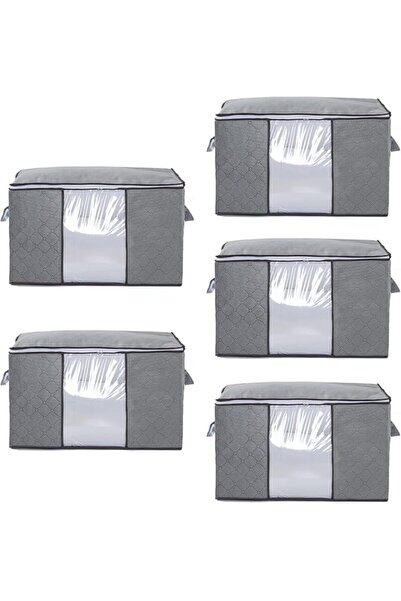 GENERAL 5Pcs Large Storage Bags, Clothes Storage Bins Foldable Closet Organiz...