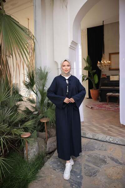 Bwest Alaçati Skirt Set - Navy Blue