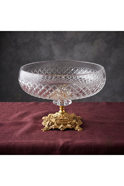 AKDEN STORE Crystal Cut Decor Handcrafted Tableware Presentation Bowl / Glass...