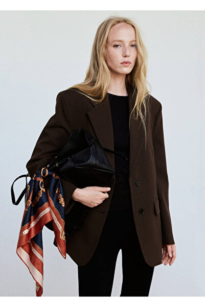 MANGO Woman Straight-cut blazer with flap pockets