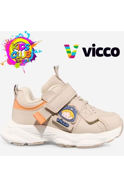 Vicco Flika Orthopedic Children's Sports Shoes Beige