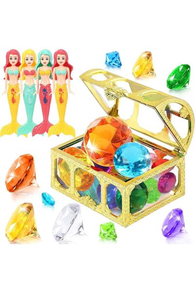 Soofam Mermaid Dive Toys, Summer Pool Diving Swimming Toys for Kids,Fun Swim ...