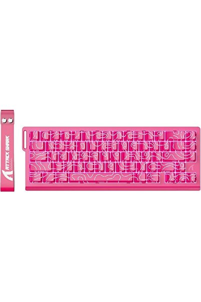 SiLabor X Attack Shark لوحة مفاتيح الألعاب بأسلاك ATTACK SHARK X68 HE بتردد 8...