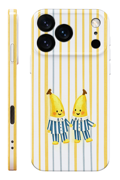 WANNA PROTECT iPhone 17 Pro | Banana Protect Slim Parlak Tam Kaplayan Baskı K...