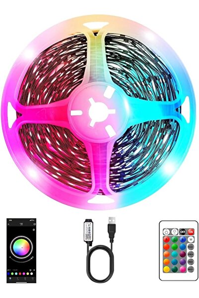 GENERAL شريط إضاءة LED بطول 5 متر/16.4 قدم، يعمل بـUSB 5 فولت، قابل للتعتيم ب...
