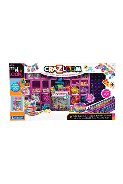 LEXIBOOK Cra-Z-Loom All-in-One Friendship Studio - Σετ με 1600 Bands, 1000+ B...
