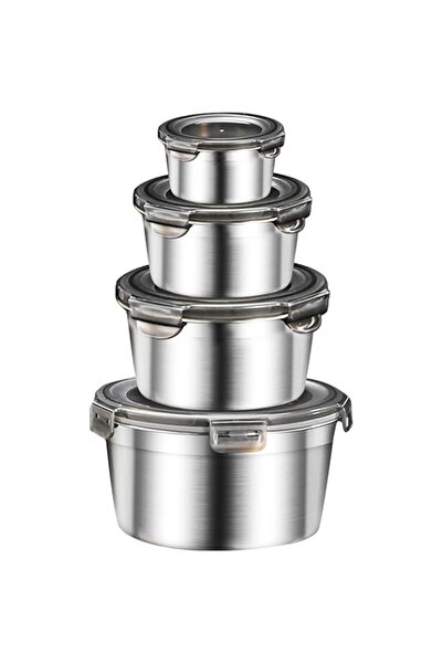 Generic Pack Stainless Steel Food Containers with Airtight Lids, Leak-Proof M...
