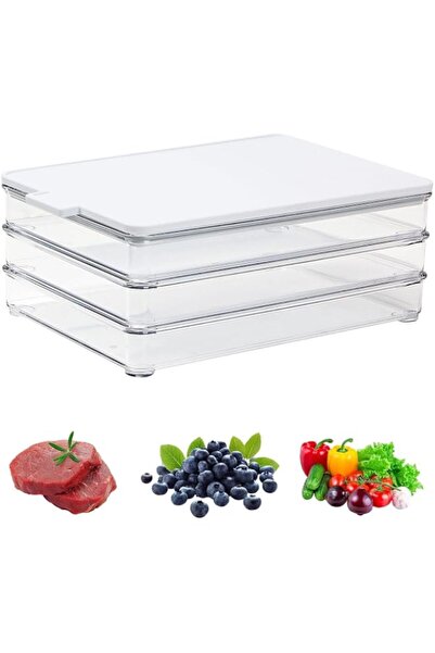 Generic Deli Container, Stackable Food Storage Box with Lid, Freezer Containe...